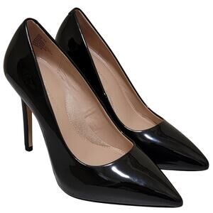 BCBGeneration Women Skie Pointed Toe Stiletto Heel Pumps Size US 5M Black Patent